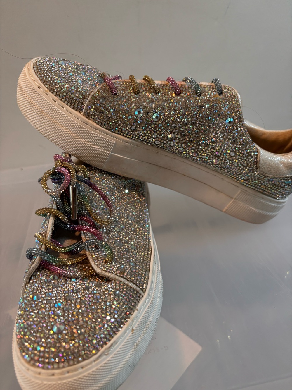 Betsey Johnson SB-Bret Rhinestone platform sneaker size 8.5